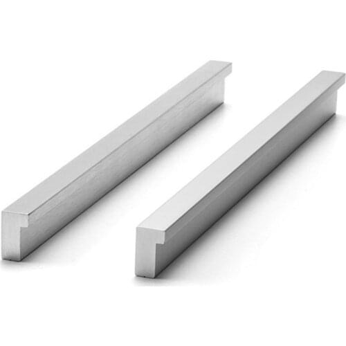 Cabinet Handle Aluminum Alloy Oxidation Process L-Shaped Handward Long Handle Cabinet Door Drawer Thickening Handle Home Tools