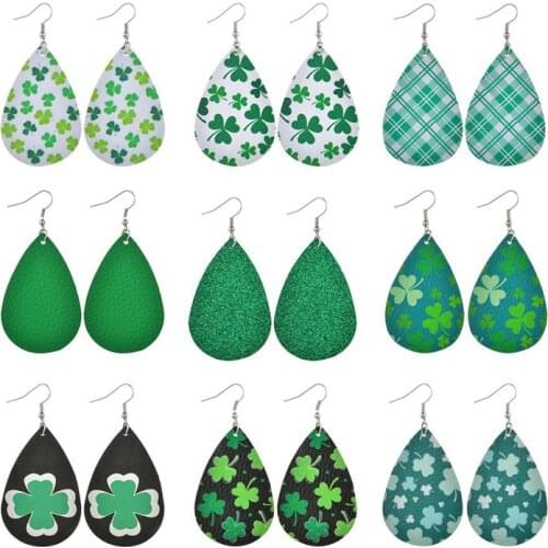 YADA Retro Bohemian pu Leather Earring Statement Handmade Dangle Green leaves Earring For Women Jewelry Earrings Female ER200185