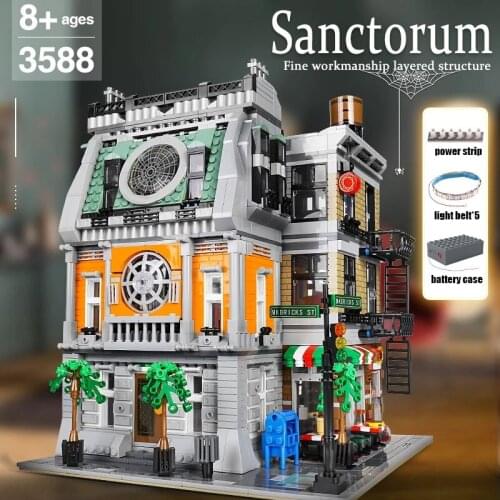 MOULD KING MOC Building Blocks Streetview model The Sanctorum Model Assembly Bricks Kids Educational Toys Kits Christmas Gifts