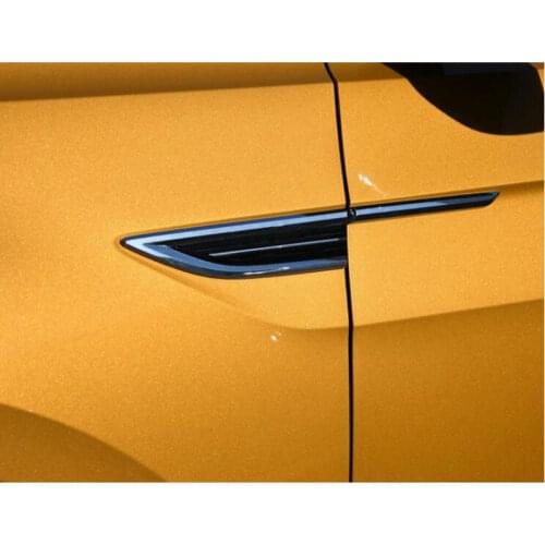 STYO Car ABS Side Wing Fender Door Emblem Badge Sticker Trim for T-Cross 2019 2020 2021