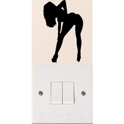 Dancing Sexy Girl Fashion Livingroom Wall Decal Vinyl Switch Sticker 6SS0425