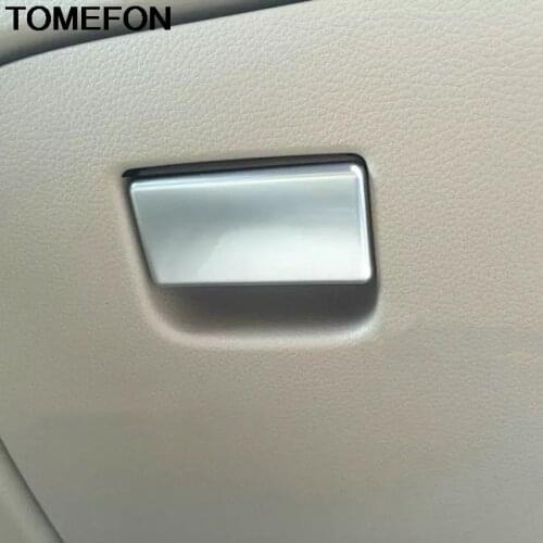 TOMEFON For Nissan Qashqai J11 X-trail T32 Rogue Xtrail Glove Box Handle Decoration Sequins Sticker Cover Trim Accessories ABS