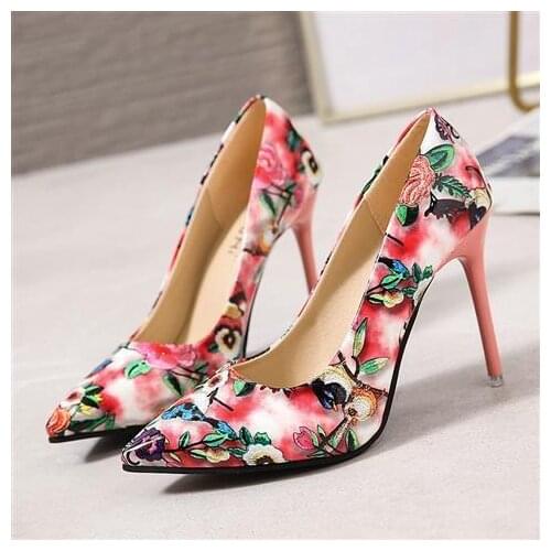 Large Size 35-44 Spring and Autumn Patent Leather Women Pumps Pointed-toe Stiletto Women High Heel Shoes Sexy Ladies Pumps