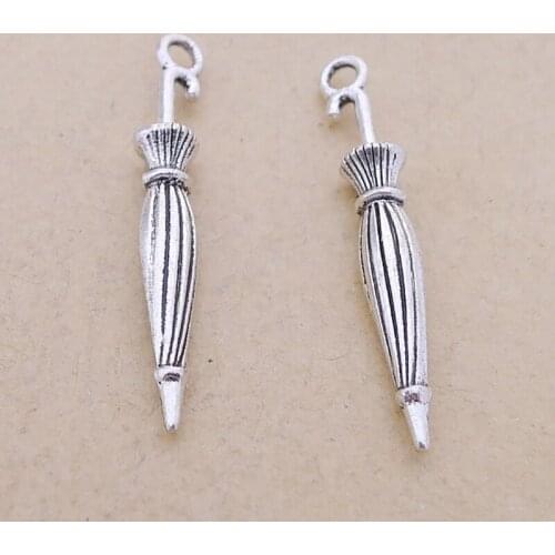 RAINXTAR Vintage Alloy Umbrella Shape Metal Charms 15*22mm 100pcs/lot AAC1260