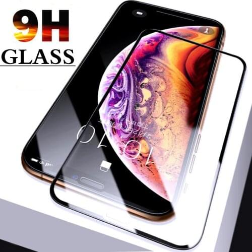 Full Cover Tempered Glass IPhone 12 Pro Max Mini Xs X Se 5 6 6s 7 8 Plus Xr Protective Glass Iphone 11 Pro Max Screen Protector