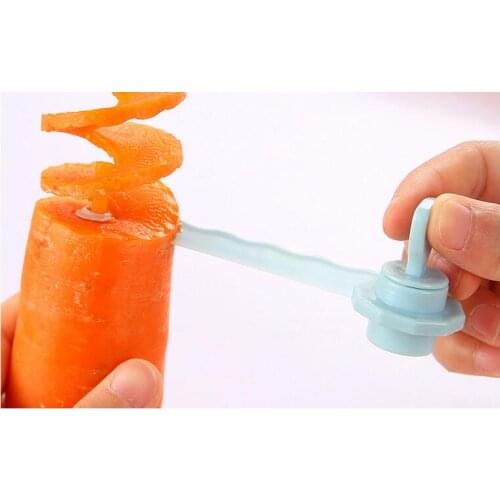 1PC Kitchen Gadget Fruit Garnishes Spiral Slicer Cooking Cutting Aid Guide Vegetables Pattern Carved Flowers Tools OK 0791