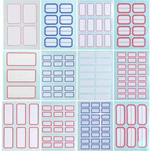 12 pages/pack self - adhesive labels for bottles adhesive stickers Office Stickers Lab Supplies Name Label Tags