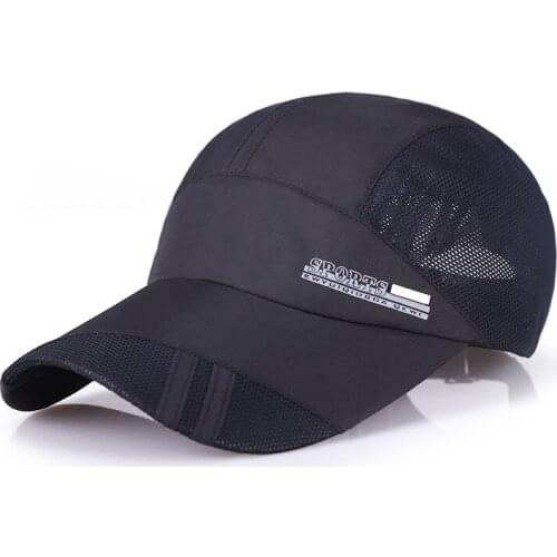 2017 fashion male sun hat thin cotton breathable thin baseball cap female mesh visor cool