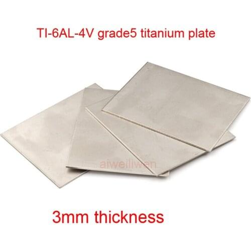 3mm thickness grade 5 titanium plate GR5 dynamic plate TI-6AL-4V titanium alloy sheet BT6 TA6V YATB640 TC4 medical Ti sheet