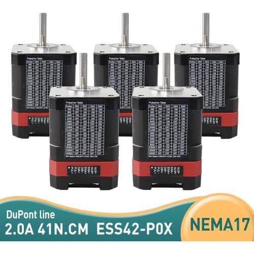 5pcs Nema17 Closed loop Integrated Stepper servo motor 2.0A 41N.CM ESS42-P0X-40MM 42 Integrated stepper Servo Motor with Drive