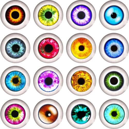 6-30MM Dragon Cat Eyes Glass Cameo Flatback Scrapbooking Dome Cabochon Evil Eyes Pattern Findings Toy Craft DIY Accessory