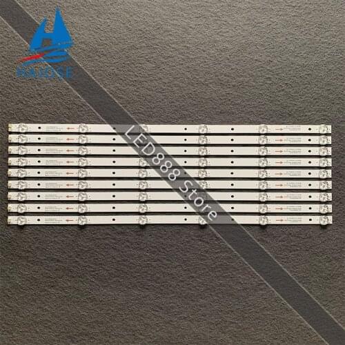 9 Pcs/Lot LED Backlight 6 lamps for 55 inch TV JS-D-JP55DM-A62EC A C C61EC 55DM1000/300MA-1BIN/FHD 6-LED
