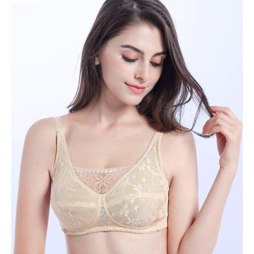 Bras Women After Breast Cancer Surgery Artificial Silicone Prosthetic Bra Fake Breast Underwear Comfortable Bra Wire Free H4621