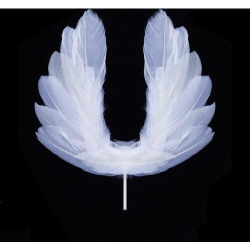 Angel Feather Wing Flag Cake Toppers for Wedding Birthday Party Baking Dessert Carnival Decoration Supplies