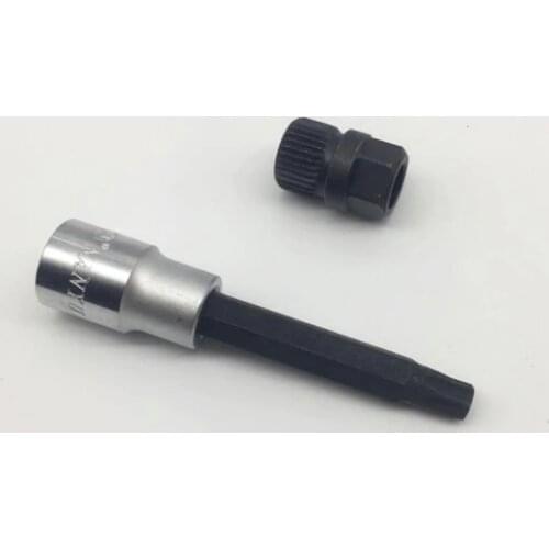 Car Generator Belt Disassembly Wrench Pulley Removal Tool Remover for Volkswagen Audi A6 BMW Ford T50 33TX17mm