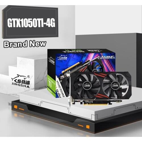 JINGSHA GTX 1050TI 4G Original Graphics Cards128Bit GDDR5 1050Ti 4GB Graphics Cards GPU For Desktop Computer Game Map HDMI VGA