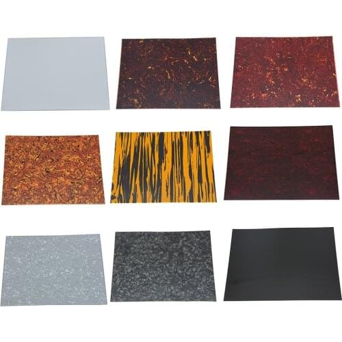 25x20cm Acoustic Guitar Pickguard Adhesive Blank Sheet Material Scratch Plate With Protective Film White Pearl Tortoise Tiger