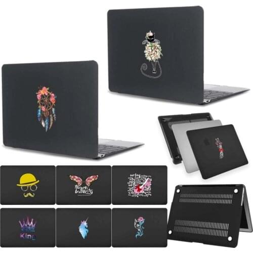 For Apple Macbook Air 13/Macbook Air 11/Macbook 12 Laptop Case Matte Black Hard Shell Cover Case