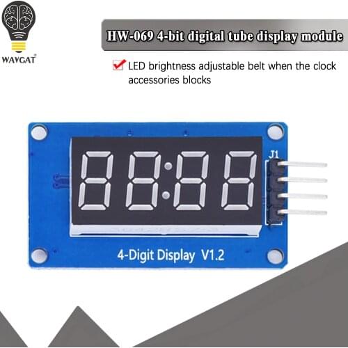 TM1637 LED Display Module For Arduino 7 Segment 4 Bits 0.36 Inch Clock RED Anode Digital Tube Four Serial Driver Board Pack