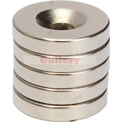 15 pcs N52 15x3mm Strong Round Countersunk Ring Magnets 4mm Hole Rare Earth Neodymium Magnet