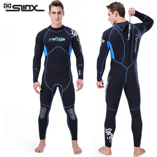 Men Full Wetsuits Thermal Suit Sleeves 3mm Neoprene Youth Adult Diving Swimming Snorkeling Surfing Scuba Jumpsuit Warm Swimsuit