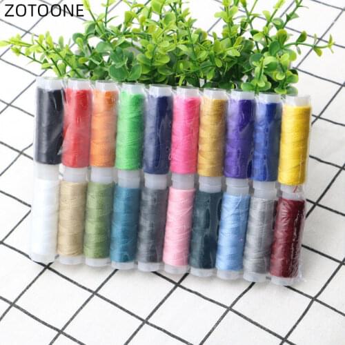 ZOTOONE 20Color Household Clothing Thread Polyester DIY Sewing Kit Accessories for Hand Machine High Quality Sewing Thread Set G