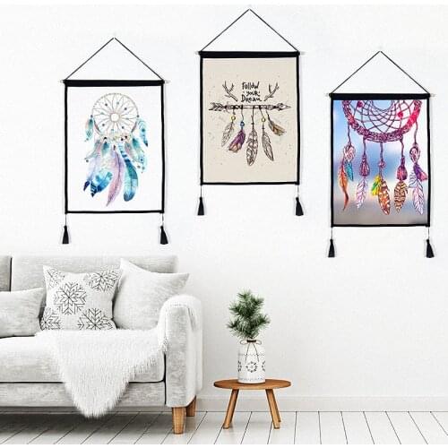 Nordic Modern Minimalist Ink Dream Catcher Bedroom Background Wall Living Room Decoration Painting TV Cabinet Hanging Painting