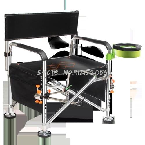 2021 New Multi Functional Folding Seat Aluminum Alloy Table Fishing Chair Fishing Gear Supplies Fishing Stool China