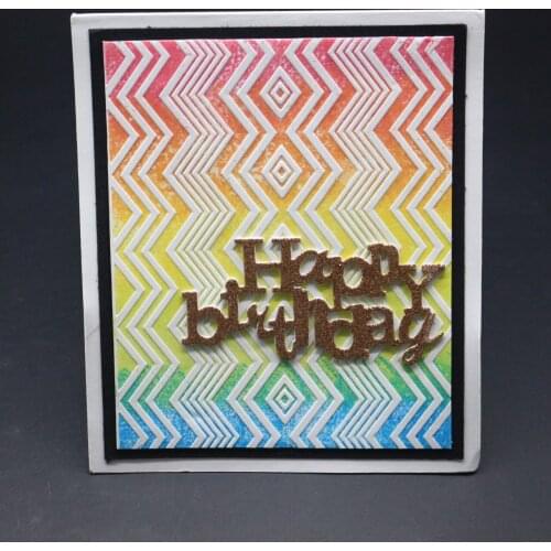 New Arrival Curve Ripple Background Embossing Plates Design DIY Paper Cutting Dies Scrapbooking Plastic Embossing Folder