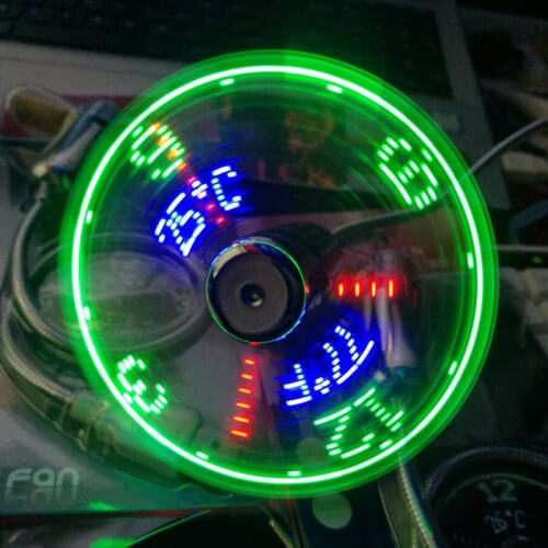 Wholesales USB Fans Mini Really Time And Temperature Display Creative Gift Cool Gadget 2021 Products Summer Dropship
