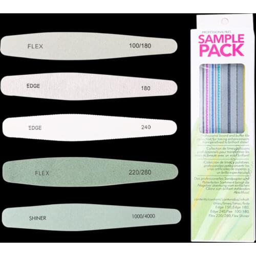 6Pcs Professional Nail Files Double Sided Emery Boards Acrylic Gel Nail Buffers