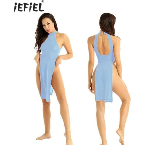 Hot Women Sexy High Slit Legs Slim Fit Cheongsam Clubwear Baby Dolls Sleep Exotic Dress See Through High Cut Erotic Long Dress