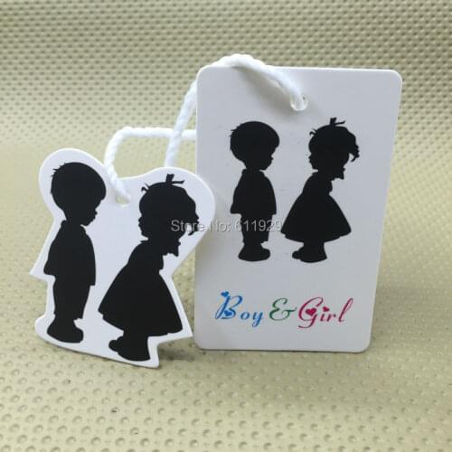 Custom shape cutting tags/kids clothing paper hang tag/garment tags printing/clothing printed labels/clothing woven labels brand