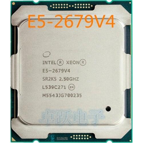 Original Intel Xeon E5-2679V4 CPU 20-cores 2.50GHZ 50MB 14nm LGA2011-3 E5 2679 V4 processor E5-2679 V4 free shipp free shipping