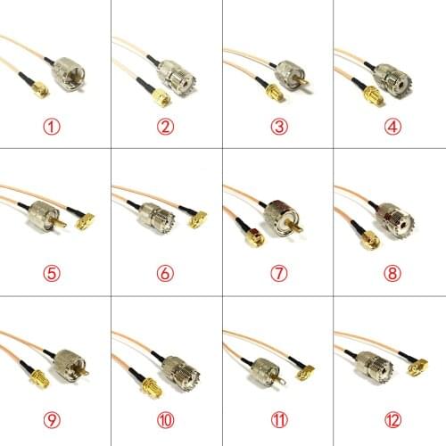 New SMA Female Male Switch UHF Jack Plug SO239 Jumper Cable RG316 15CM 6" Adapter NEW for wireless modem