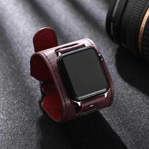 Smart Replacement Strap For Watch 38/40/42/44mm Leather Alloy Strap Smart Watch Bracelet Strap High Quality