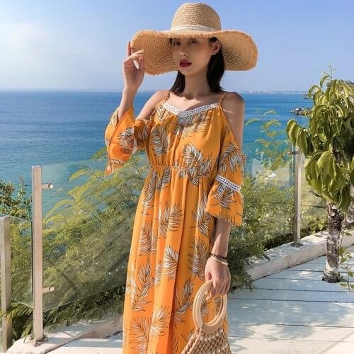 SPENIC TENSIC Off-the-shoulder Summer Dresses