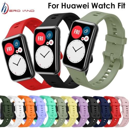 Sport Silicone Band For Huawei Watch Fit Strap Screen Protector Watch Case For Huawei fit 2020 Wristband Bracelet Accessories