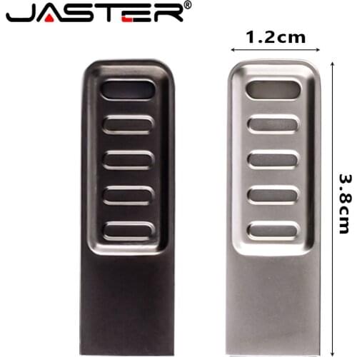 JASTER Business USB flash drives Metal pen drive 128GB Memory stick 64GB Gray Pendrive 32GB Creative Gift 16GB 8GB Free gifts 4G