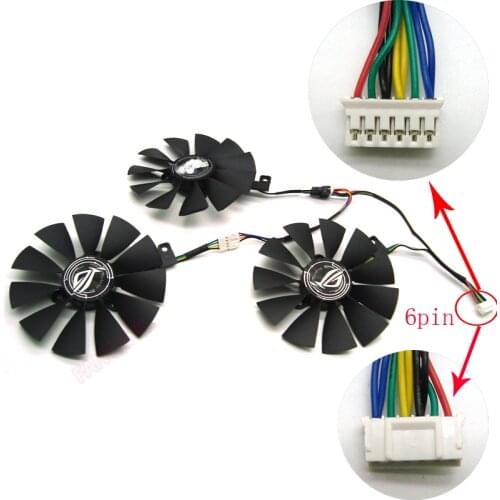 FreeShipping T129215SH /T129215SL 12V 0.30A Fan size 87mm 3holes For ASUS ROG-STRIX-RTX 2070-O8G-GAMING Graphic Card Cooling Fan
