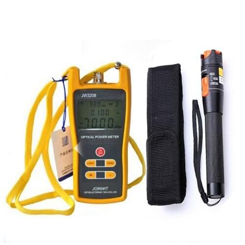 High Precision JW3208 Handheld Fiber Optical Power Meter + Visual Fault Locator 30mw 20-30km