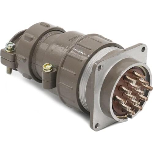 ZHQCN Copper Golding Pins M40 Waterproof Electrical Connector Adapter 14 Pin Female Plug Male Socket Aviation Welding Connectors