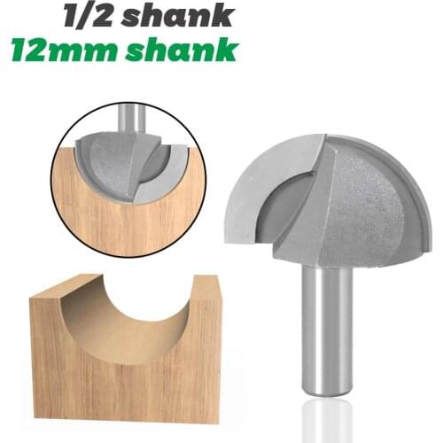 1pc 12mm 1/2 Shank Double Edging Router Bits for wood cove box bit Tungsten Carbide Woodworking endmill miiling cutter