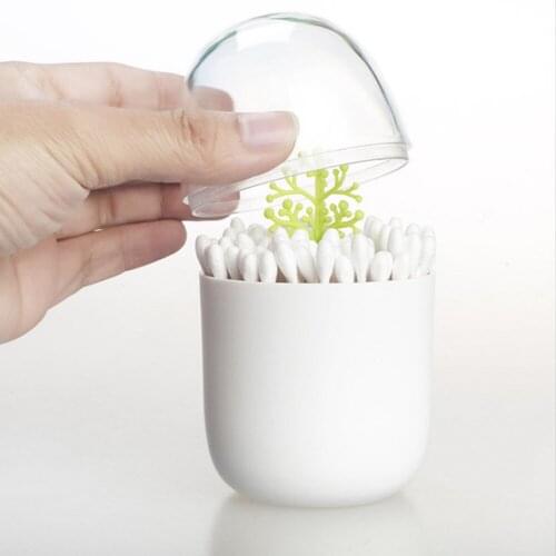 1pc New Cactus Tree Toothpick Storage Box Cotton Swab Box Dustproof toothpick Box Storage Organizer Table Decoration Hot Sale