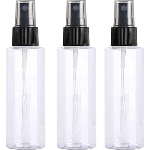 3pcs 200ml Cylinder Mist Spray Bottle PET Bottles Plastic Cosmetic Bottles makeup Tools Sprayer Dispenser