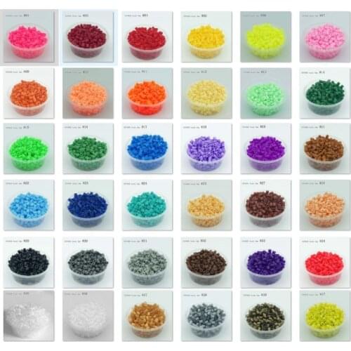360pcs/box packing 5MM hama beads diy toy 48kinds colors foodgrade perler Iron beads PUPUKOU fuse beads Kids Education puzzle to