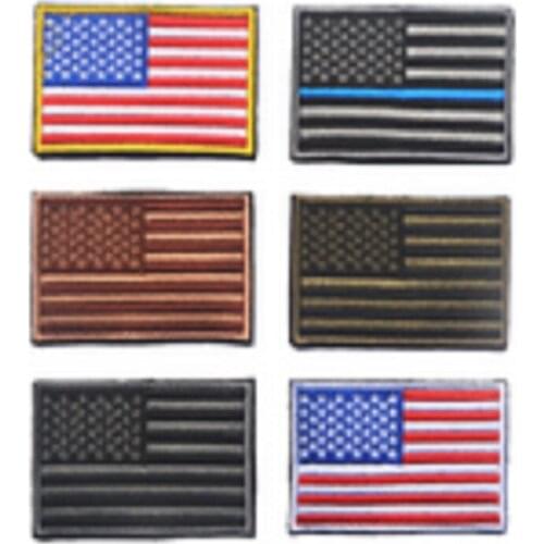 3D Embroidery Loops And Hook The Blue Bar US/The American Flag Patch Embroidery Armband