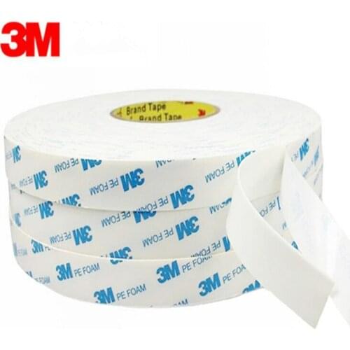 5Meters/Roll 3M Strong Mounting Tape Double Sided Sticker Foam Pad Adhesive Tape White Thickness 1mm