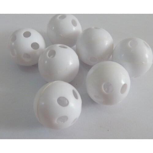 50pcs/lot 24mm/28mm/38mm round shape white color plastic toy ball bell for baby toy accessories
