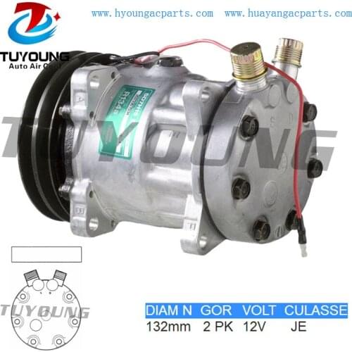 7H15 auto ac compressor for New Holland Claas excavator truck 32838600 836866616 16045127